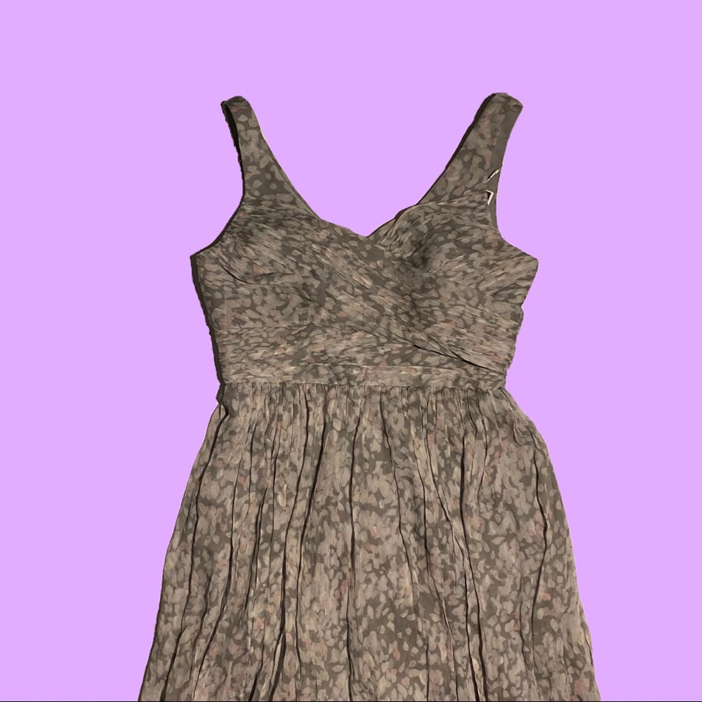Woman’s round neck sleeveless dress brand: J.Crew color: Grey floral size: 10